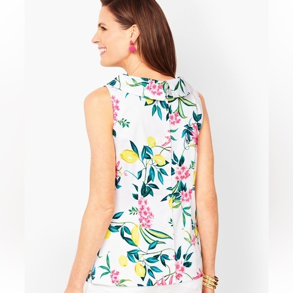 RSVP By Talbots Elegant Lemon Blouse Top Audrey Shell Size 6 NWT - Picture 2 of 12